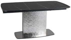 STÓŁ MONCLER CERAMIC CZARNY SAHARA NOIR / SREBRNY (160-240)X90 SIGNAL