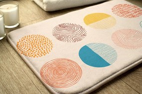 Dywanik łazienkowy Dywanik łazienkowy Kółka Linie