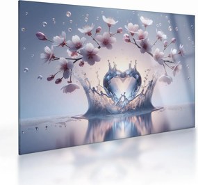 Obraz na szkle - Diamentowe serce (70x50 cm)