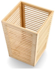 Bambusowy kosz na papier do biura, 23,5 x 23,5 x 33 cm