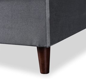 Sofa z Funkcją Spania LIMA Rozkładana Wersalka Dwuosobowa Szara Nowoczesna do Salonu