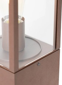 Przemysłowa stojąca lampa zewnętrzna rdzawy brąz 40 cm IP44 - Charlois