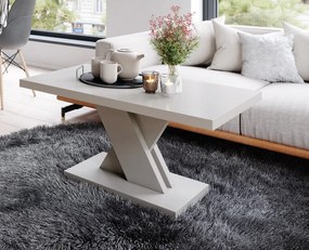 Nowoczesna ława do salonu Dixon 80x60, kaszmir