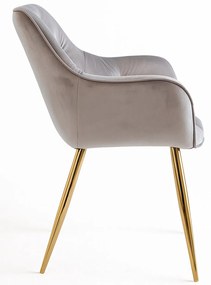 Krzeso Zandel w kolorze zotego aksamitu