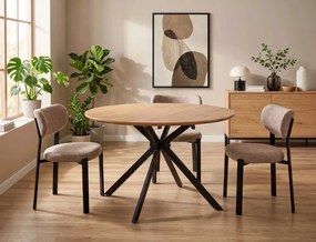 Loftowy stół na designerskiej podstawie Aster