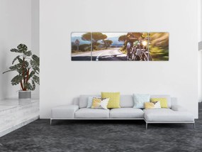 Obraz - Motocyklista (170x50 cm)