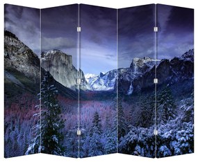 Parawan - Zimowe górskie krajobrazy (210x170 cm)