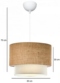 Lampa wisząca AYD-2999v Terra, beżowa