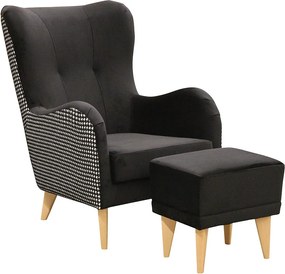 Fotel Roland z podnóżkiem-ergonomiczny, komfortowy i ponadczasowy design