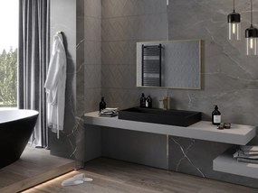 Mexen Loft lustro łazienkowe prostokątne 90 x 60 cm, rama złota - 9852-090-060-000-50