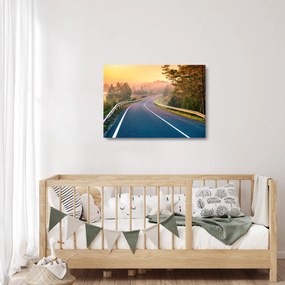 Obraz na szkle - Podróż o wschodzie słońca (70x50 cm)