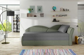 Sofa rozkładana z funkcją spania AGA szara prawa ELTAP