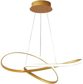 Lampa nowoczesna LED wisząca sufitowa pierścienie AT61-ESL-Gold