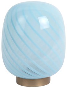 Jasnoniebieska lampa stołowa ze szklanym kloszem (wysokość 20 cm) Summer Globe – Leitmotiv