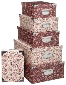 Zestaw pudełek w różnych rozmiarach, karton, 6 szt.