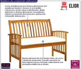 Ławka ogrodowa z poduszką - Rafio
