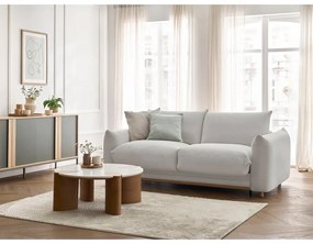 Jasnoszara rozkładana sofa 214 cm Ernest – Bobochic Paris