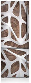Osłona dekoracyjna na lodówkę Abstrakcyjne drewno