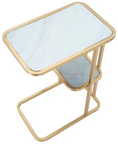 Dwupoziomowy stolik boczny, wys. 60 cm