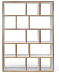 Biało-naturalny regał 150x198 cm Berlin – TemaHome