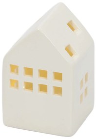 Ceramiczne domki LED SCANDI, 3 ozdoby świetlne