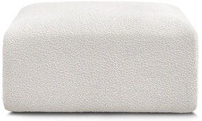 Biały podnóżek z materiału bouclé Tina – Bobochic Paris