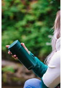 Zielony podróżny kubek termiczny Vialli Design Fuori, 400 ml