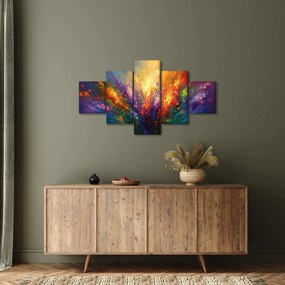 Obraz - Abstrakcja kwiatów (125x70 cm)