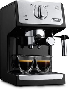 Ekspres do espresso DeLonghi ECP33.21.BK 15 bar Czarny/Srebrny - Kawa mielona i kapsułki ESE, spieniacz do mleka 360°