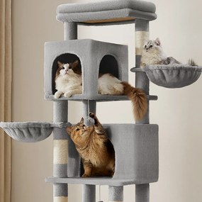 Feandrea Drapak dla kota TRISTAN, 57x45x175 cm, szare