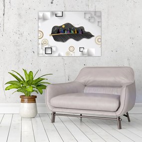 Obraz na szkle abstrakcji (70x50 cm)