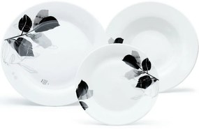 Arôme Home 18-częściowy zestaw obiadowy Lipa, ekstra biały