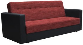 Wersalka rozkładana czarny + czerwony F3-K34