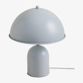 Metalowa Lampa Stołowa Haile Błękitna Mgła - Sklum