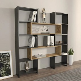 Biblioteczka Poyraz Black and Oak