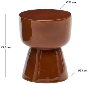 Okrągły ceramiczny stolik ogrodowy ø 36 cm Mesquida – Kave Home