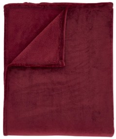 Czerwony koc z mikropluszu 130x170 cm Raschel Velvet – Catherine Lansfield