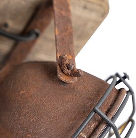 Inteligentny reflektor rdzawy brąz z drewnem z 4 WiFi GU10 - Gina