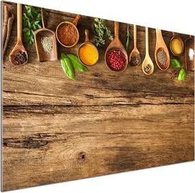 Panel do kuchni Przyprawy drewno