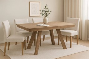 Stół rozkładany QUERCIA Dąb do Salonu Jadalni 180-380 x 100 x 76 cm, Prostokątny