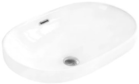 Mexen Viki umywalka wpuszczana w blat 61 x 40 cm, biała - 25356100