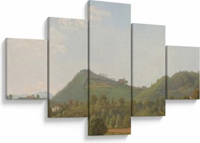 Obraz - Simon Denis,  View Near Naples, reprodukcje (125x70 cm)