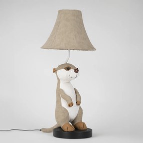 Lampa stołowa Dla dzieci Surykata beżowa - Eddie Dla dzieci Oswietlenie wewnetrzne