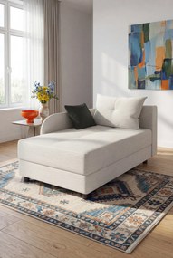 Kremowy Rozkładany Tapczan Jednoosobowy W8-W34