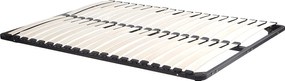 Komplet stelaża do łóżka z materacem 90 x 200 cm pianka z pamięcią kształtu o grubości 19 cm - ORTHOMEMORY II marki YSMÉE