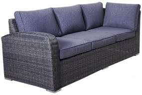 Zestaw rattanowy NAOMI antracyt (poduszki GRATIS)