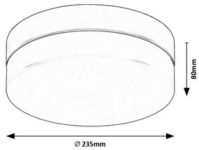 Rabalux 75025 sufitowa oprawa łazienkowa LED Galeo