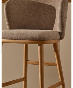 Jasnobrązowy hoker (wysokość siedziska 75,5 cm) Ciselia – Kave Home