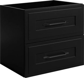 Szafka podumywalkowa w stylu klasycznym, czarna, 60 x 57 x 46 cm