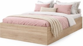 Łóżko z pojemnikiem na pościel dąb sonoma 140x200 H0-H60